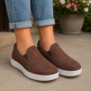Red Wing Shoes Womens Size 8.5 Brown Nubuck Slip On Work Casual Loafers 2033